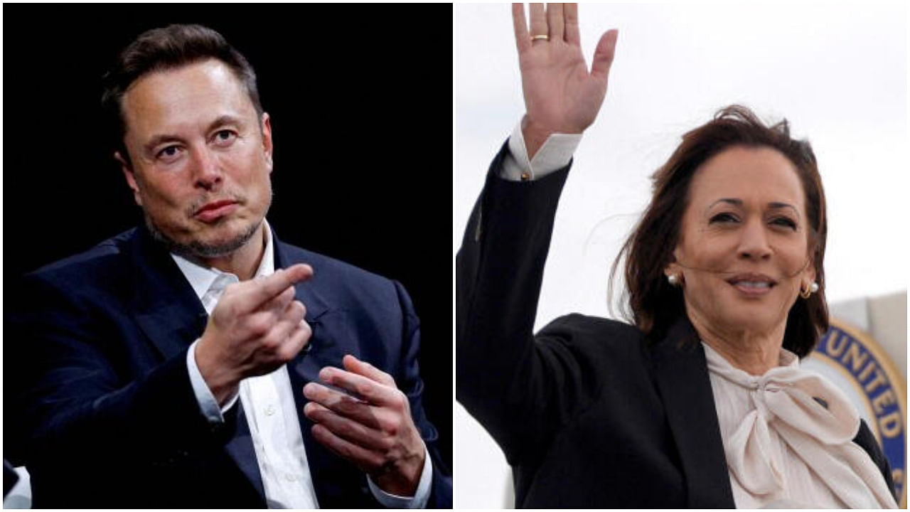 <div class="paragraphs"><p>(L-R) Elon Musk, Kamala Harris.</p></div>